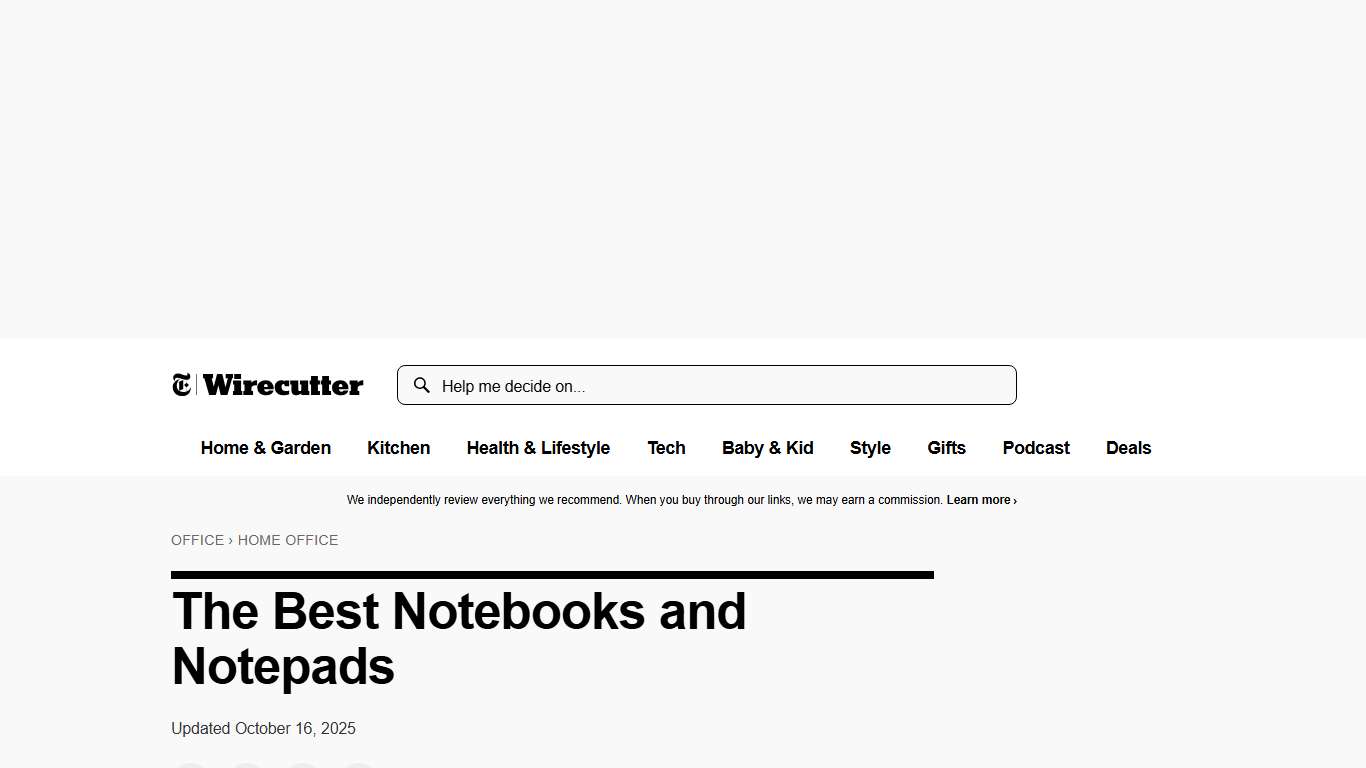 The 11 Best Notebooks and Notepads for 2026 Reviews by Wirecutter